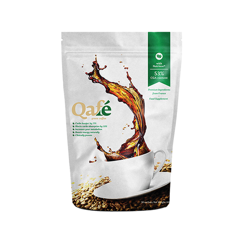 QAFE GREEN COFFEE WITH NUTRIOSE 30 SACHETS