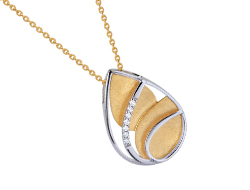 Golden Cove Diamond Pendant