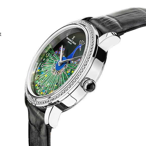 Diamond Peacock Watch