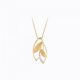 Double Leaf Diamond Pendant
